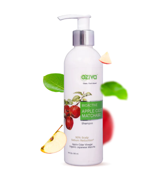OZiva Bioactive Apple Cider Vinegar Matcha90 Shampoo - 250 ml