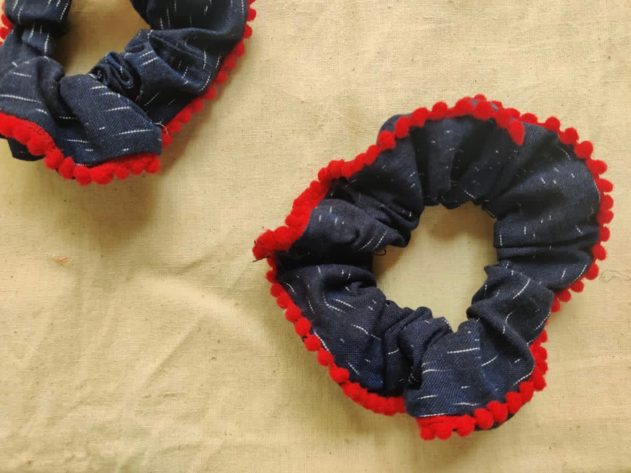 Upcycled Lace scrunchies