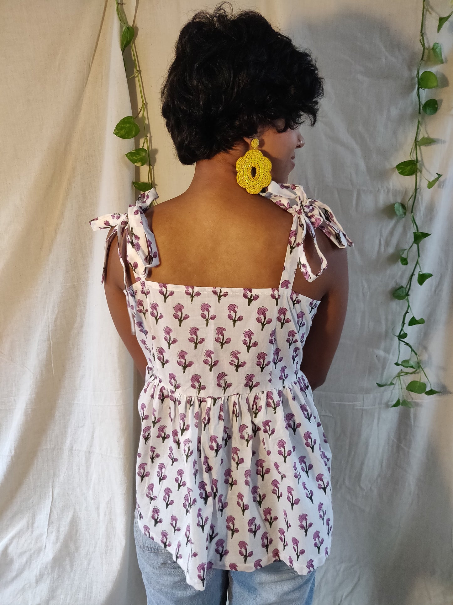 Angoor Floral frill top