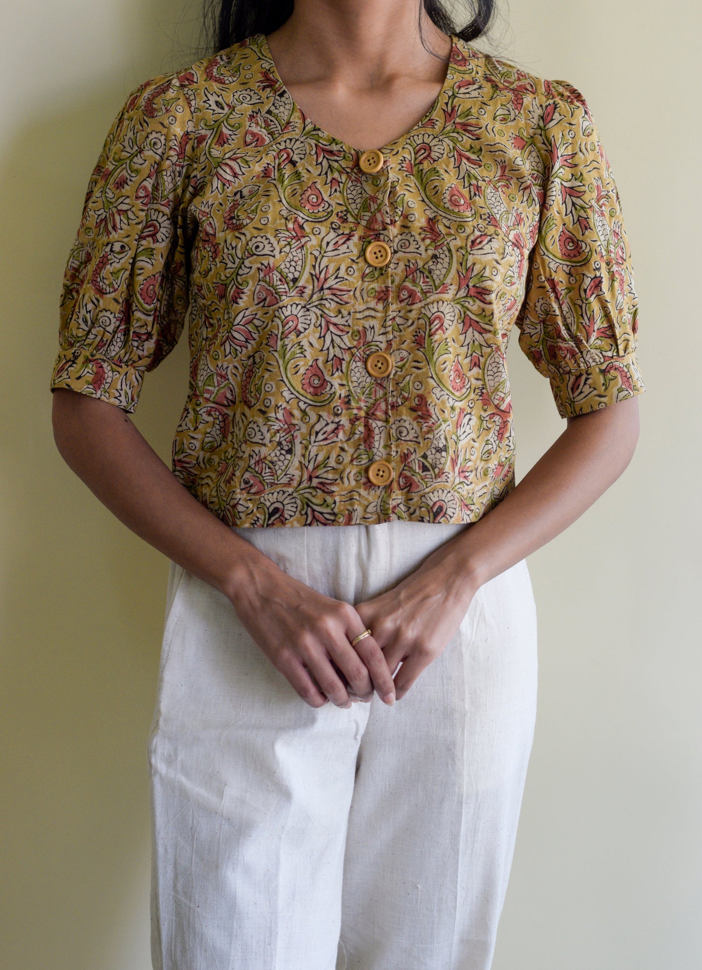 Machli Kalamkari Top