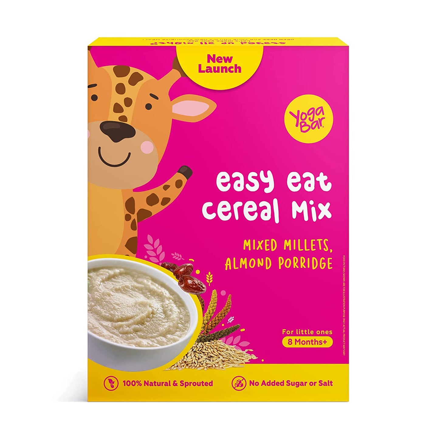 Yogabar Baby Cereal Mix | Mixed Millets Almond Porridge (200g)