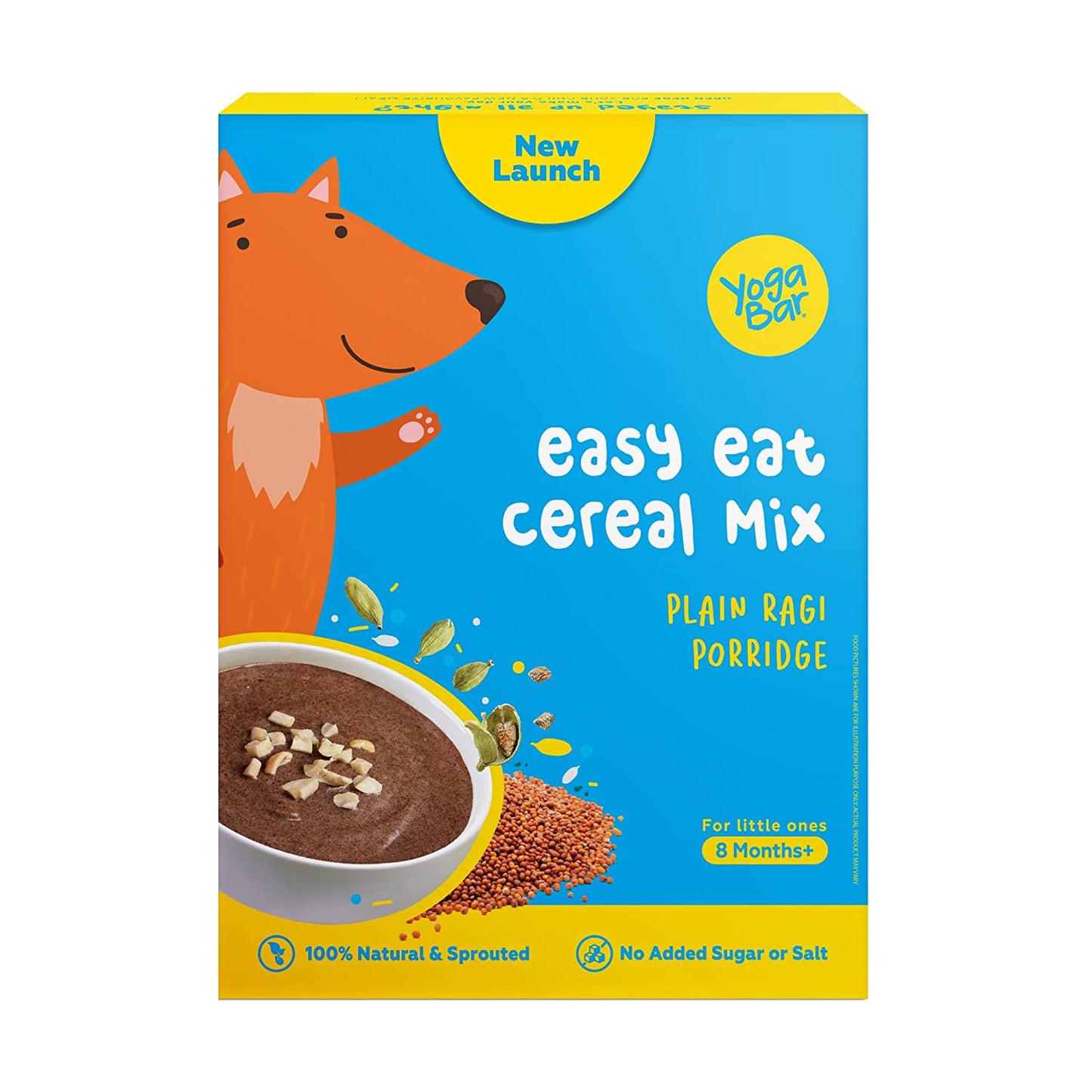 Yogabar Baby Cereal Mix | Organic Sprouted Ragi Porridge - (200g)