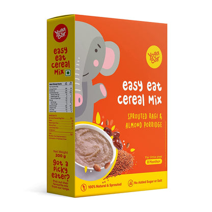 Yogabar Baby Cereal Mix | Sprouted Ragi Almond Porridge - (200g)