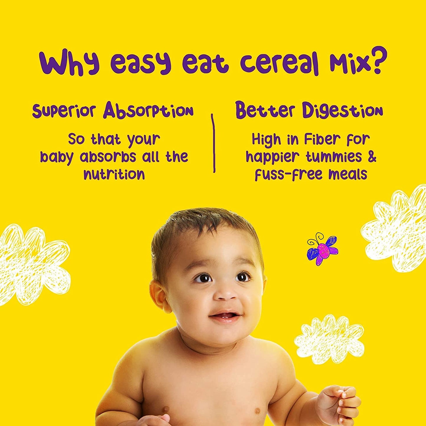 Yogabar Baby Cereal Mix | Oats, Cashew & Banana Porridge (200g)