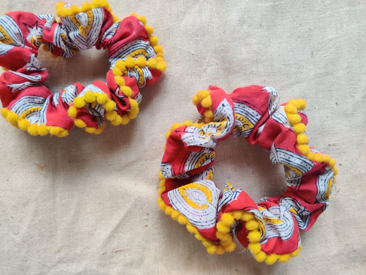 Upcycled Lace scrunchies