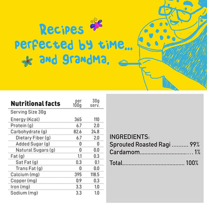 Yogabar Baby Cereal Mix | Organic Sprouted Ragi Porridge - (200g)