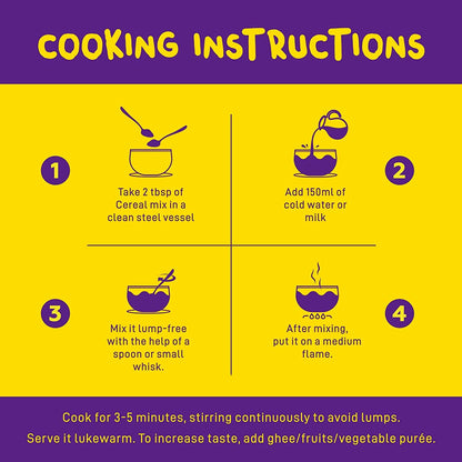 Yogabar Baby Cereal Mix | Oats, Cashew & Banana Porridge (200g)