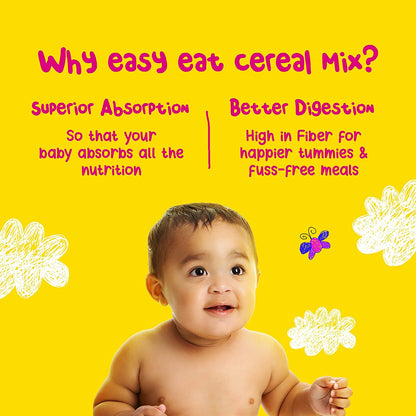 Yogabar Baby Cereal Mix | Mixed Millets Almond Porridge (200g)