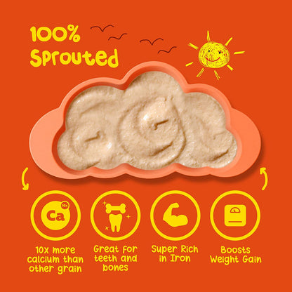 Yogabar Baby Cereal Mix | Sprouted Ragi Almond Porridge - (200g)