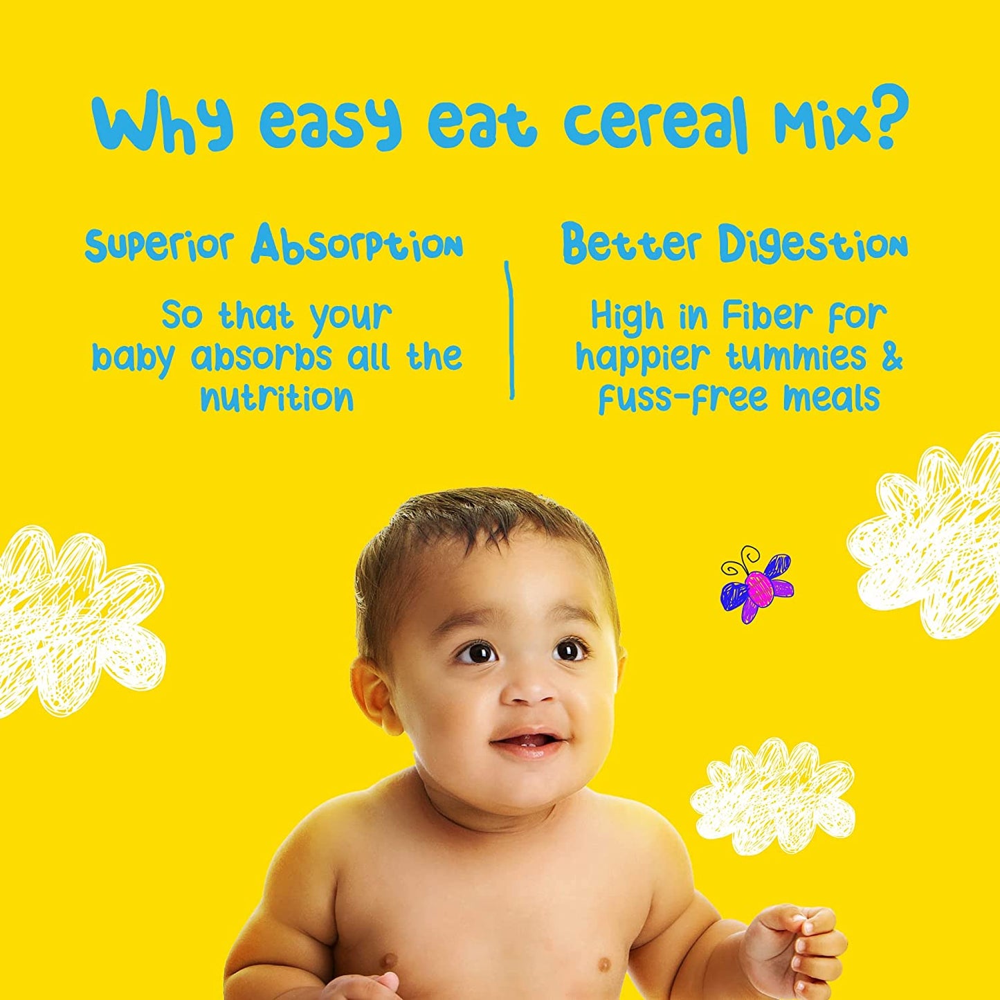 Yogabar Baby Cereal Mix | Organic Sprouted Ragi Porridge - (200g)