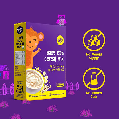 Yogabar Baby Cereal Mix | Oats, Cashew & Banana Porridge (200g)