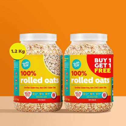 Buy 1 Get 1 100% Rolled Oats - 1.2kg X 2