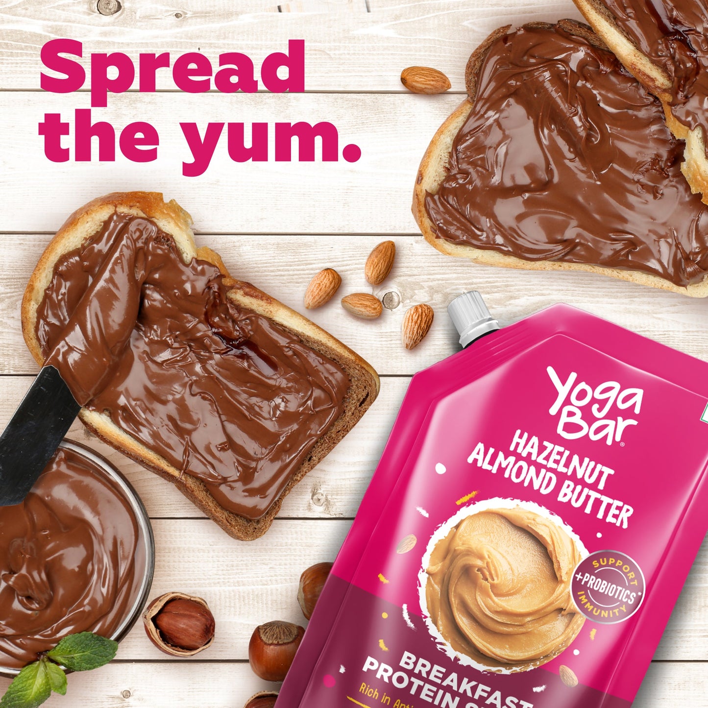 Hazelnut Almond Protein Spread