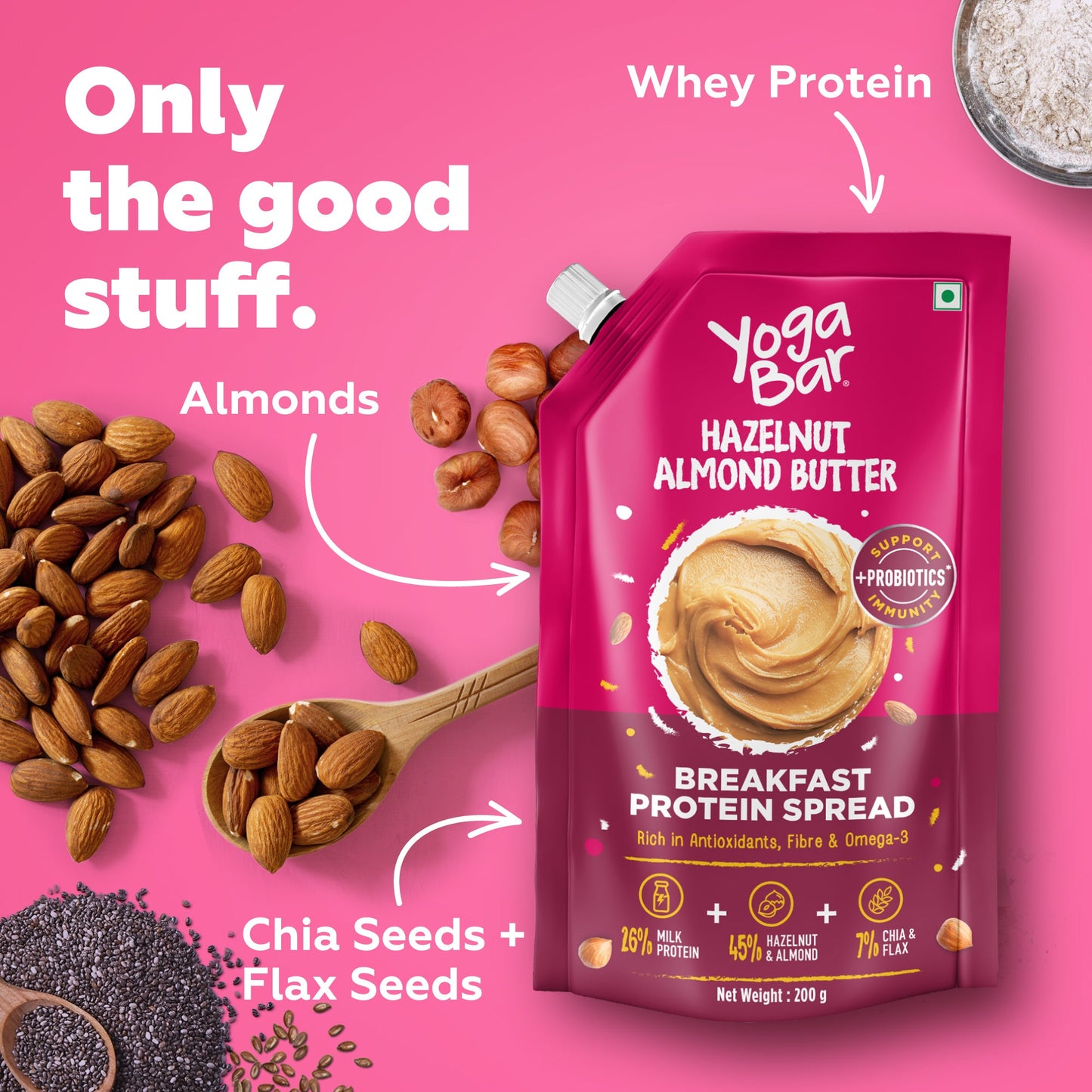 Hazelnut Almond Protein Spread