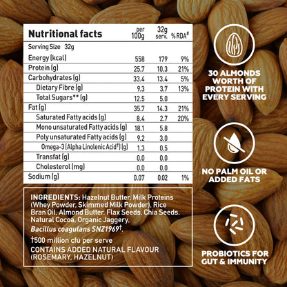 Hazelnut Almond Protein Spread