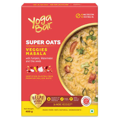 Combo of Dark Chocolate Oats 400g & Veggie Masala Oats 400g