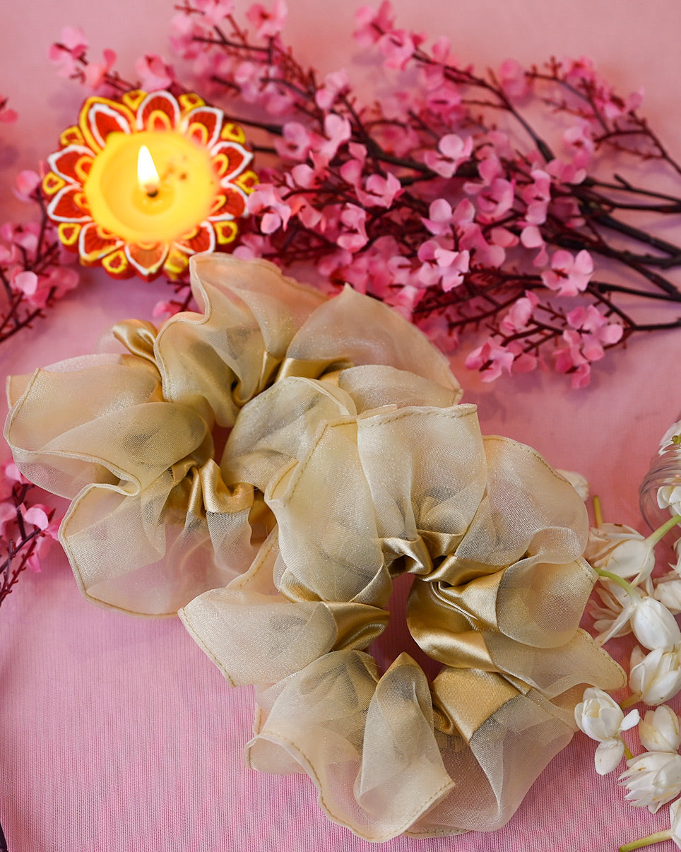 2 Free Limited Edition Satin Organza Scrunchies