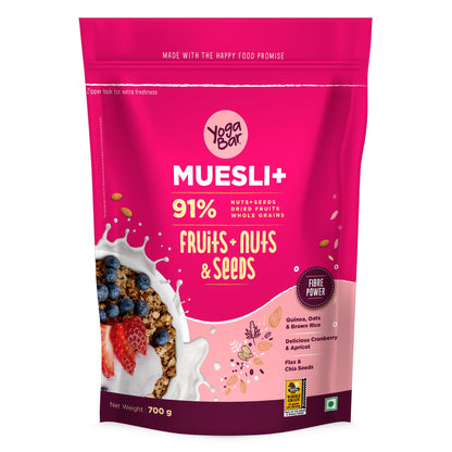 Combo of Fruit and Nut 700g Muesli & Dark Chocolate 700g Muesli