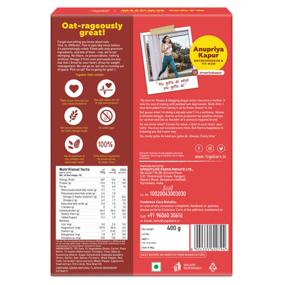 Combo of Dark Chocolate Oats 400g & Veggie Masala Oats 400g