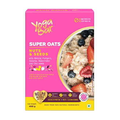 Combo of Nuts & Seeds Oats - 400g + Fruits, Nuts & Seeds Muesli - 400g