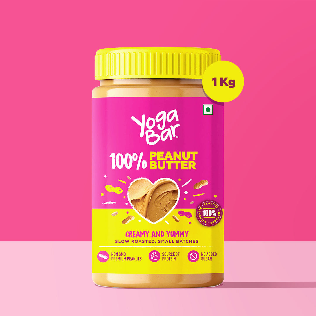 100% Peanut Butter, Creamy & Unsweetened, 1kg