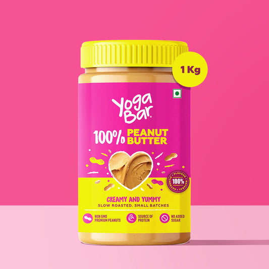 100% Peanut Butter, Creamy & Unsweetened, 1kg