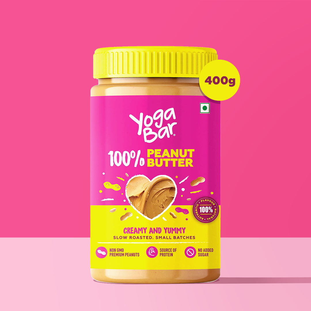 100% Peanut Butter, Creamy & Unsweetened, 400g