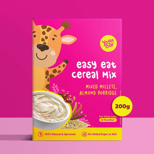 Yogabar Baby Cereal Mix | Mixed Millets Almond Porridge (200g)