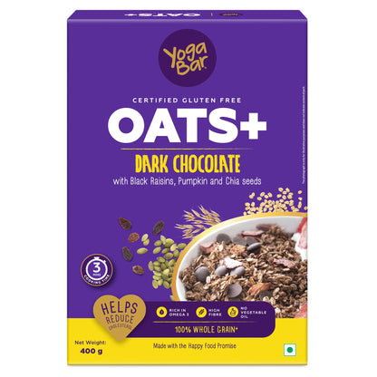 Combo of Dark Chocolate Oats 400g & Veggie Masala Oats 400g