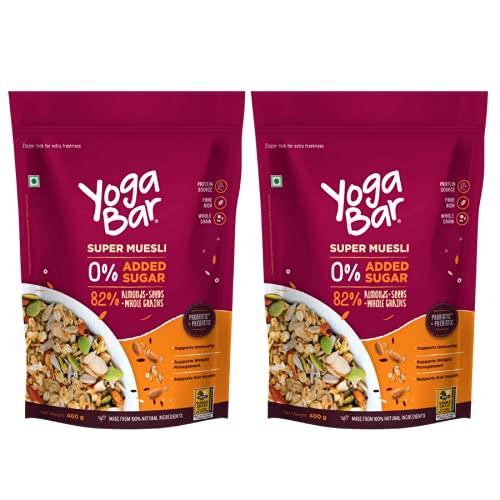 Combo of 2  (400g * 2)  -  No  Added  Sugar  Super  Muesli