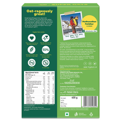 Combo of Muesli No Added Sugar 700g, Rolled Oats 400g & Crunchy Pure Peanut Butter