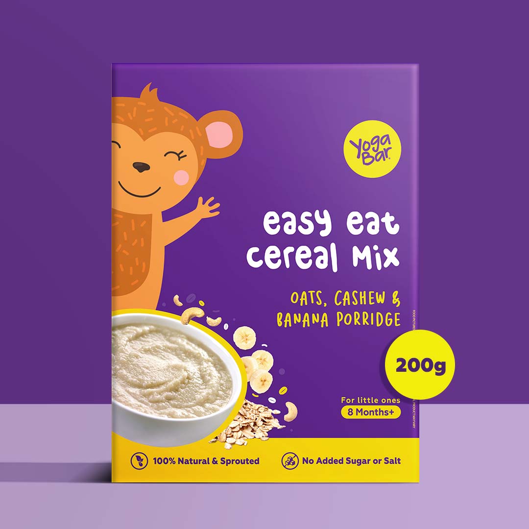 Yogabar Baby Cereal Mix | Oats, Cashew & Banana Porridge (200g)