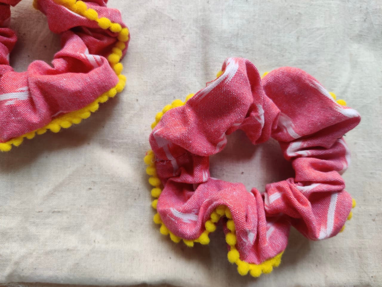 Upcycled Lace scrunchies