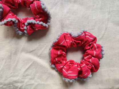 Upcycled Lace scrunchies