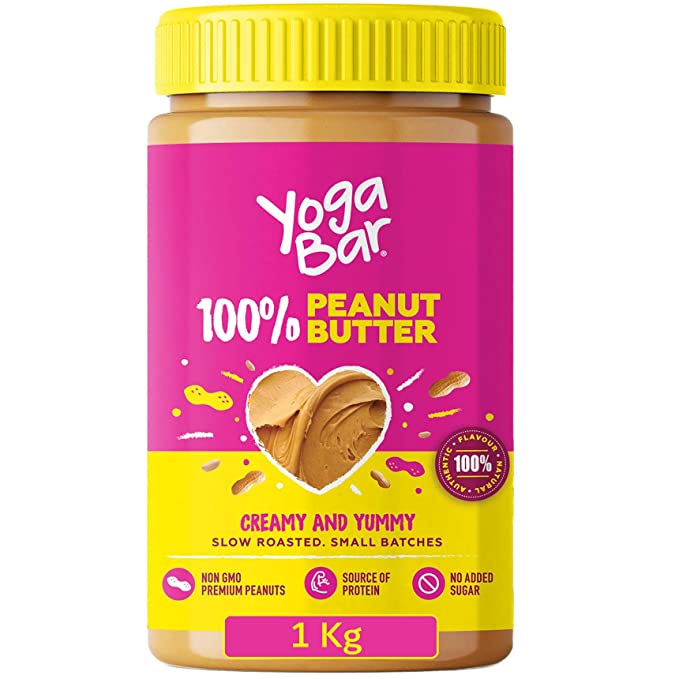 100% Peanut Butter, Creamy & Unsweetened, 1kg