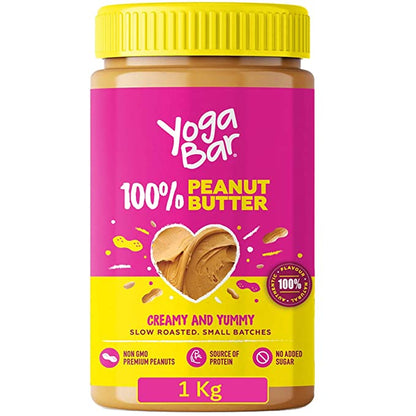 100% Peanut Butter, Creamy & Unsweetened, 1kg
