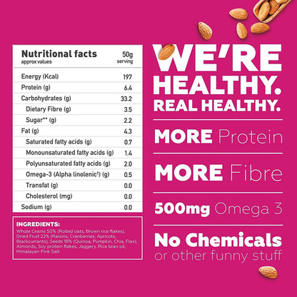 Combo of Nuts & Seeds Oats - 400g + Fruits, Nuts & Seeds Muesli - 400g