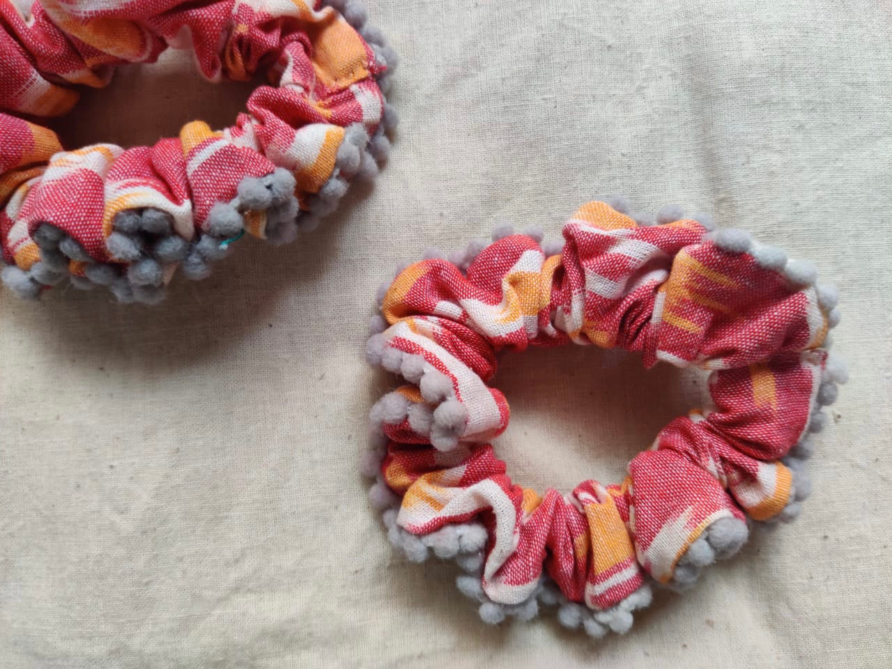 Upcycled Lace scrunchies