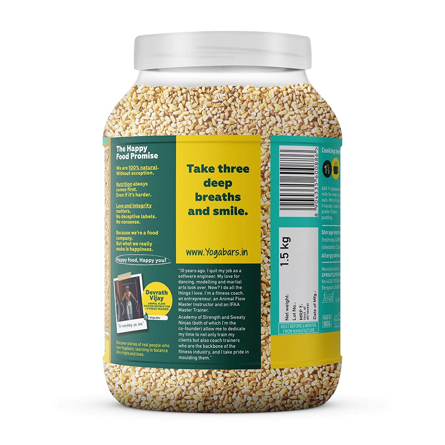 100% Steel Cut Oats - 1.5kg