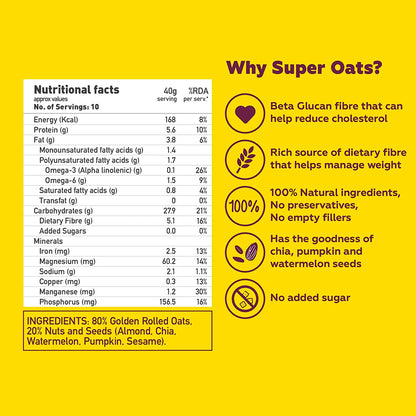 Combo of - Nuts & Seeds Oats & Veggie Masala Oats