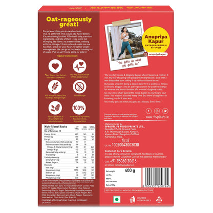 Combo Of Breakfast Variety, Dark Chocolate Oats 400g, Veggie Masala Oats 400g & Dark Chocolate Muesli 400g