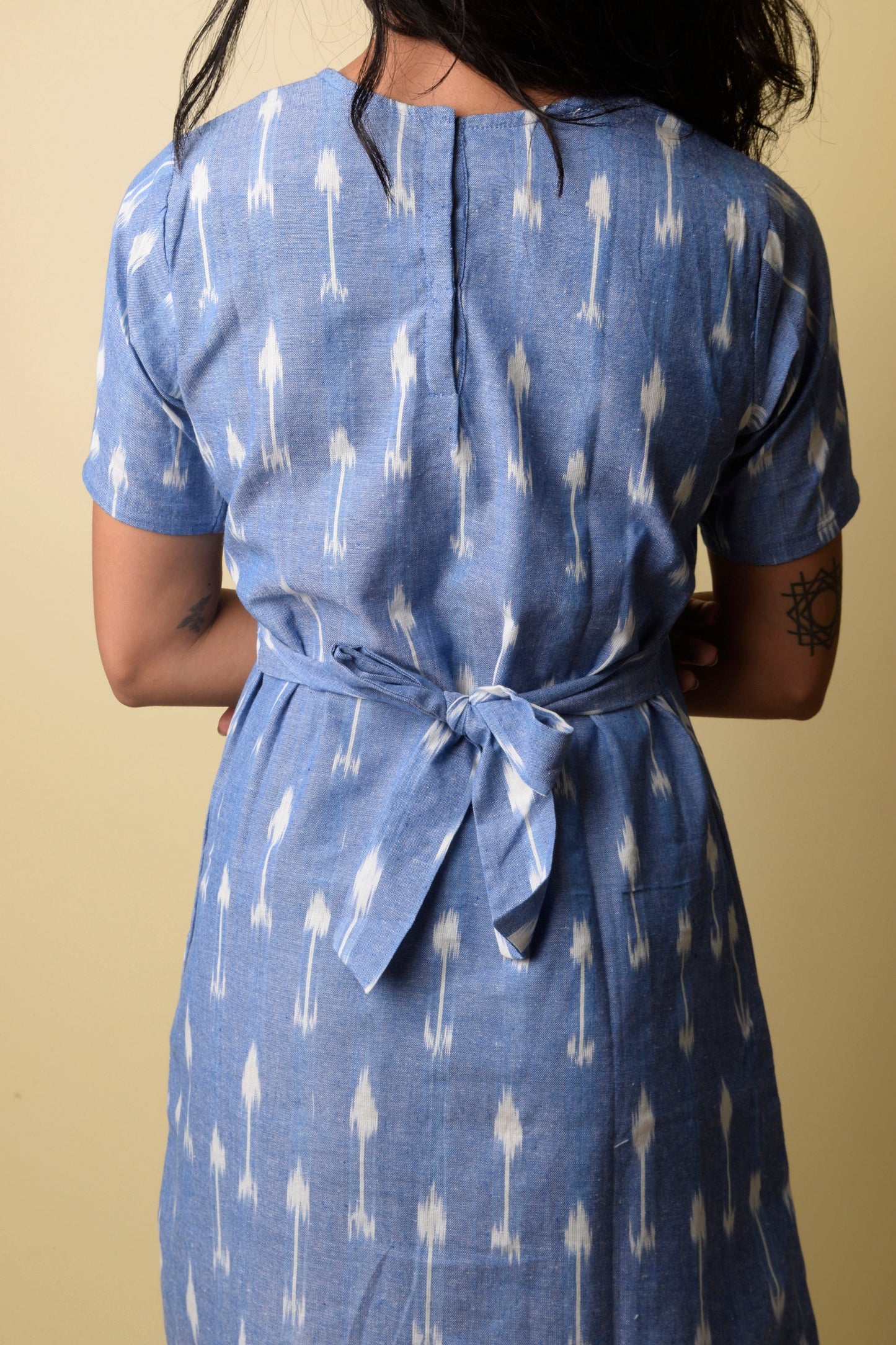 Blue Peter Pan Ikat Dress