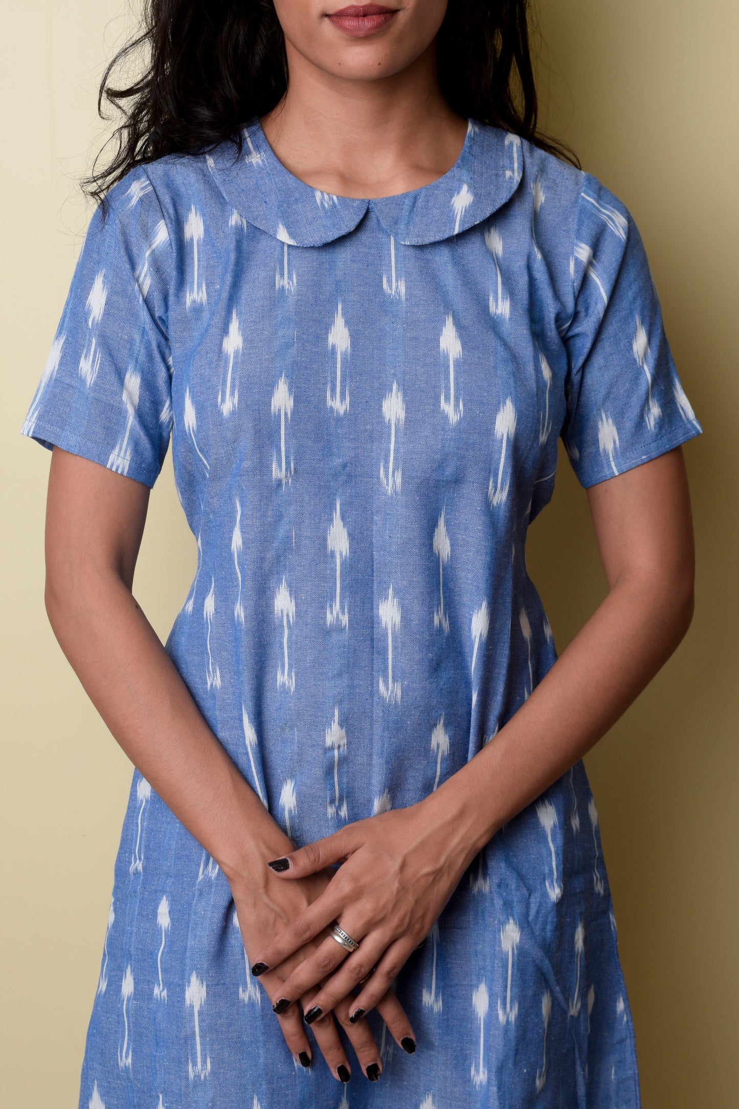 Blue Peter Pan Ikat Dress