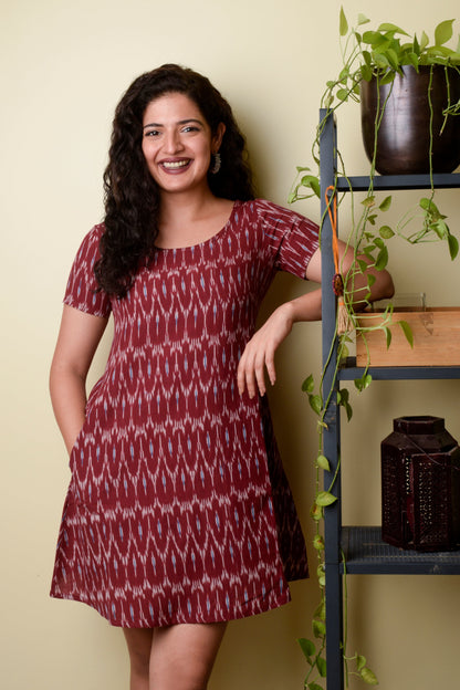 Anaari Ikat Shift Dress