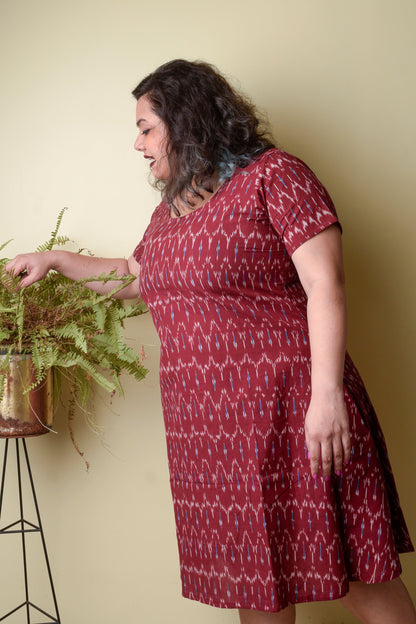 Anaari Ikat Shift Dress