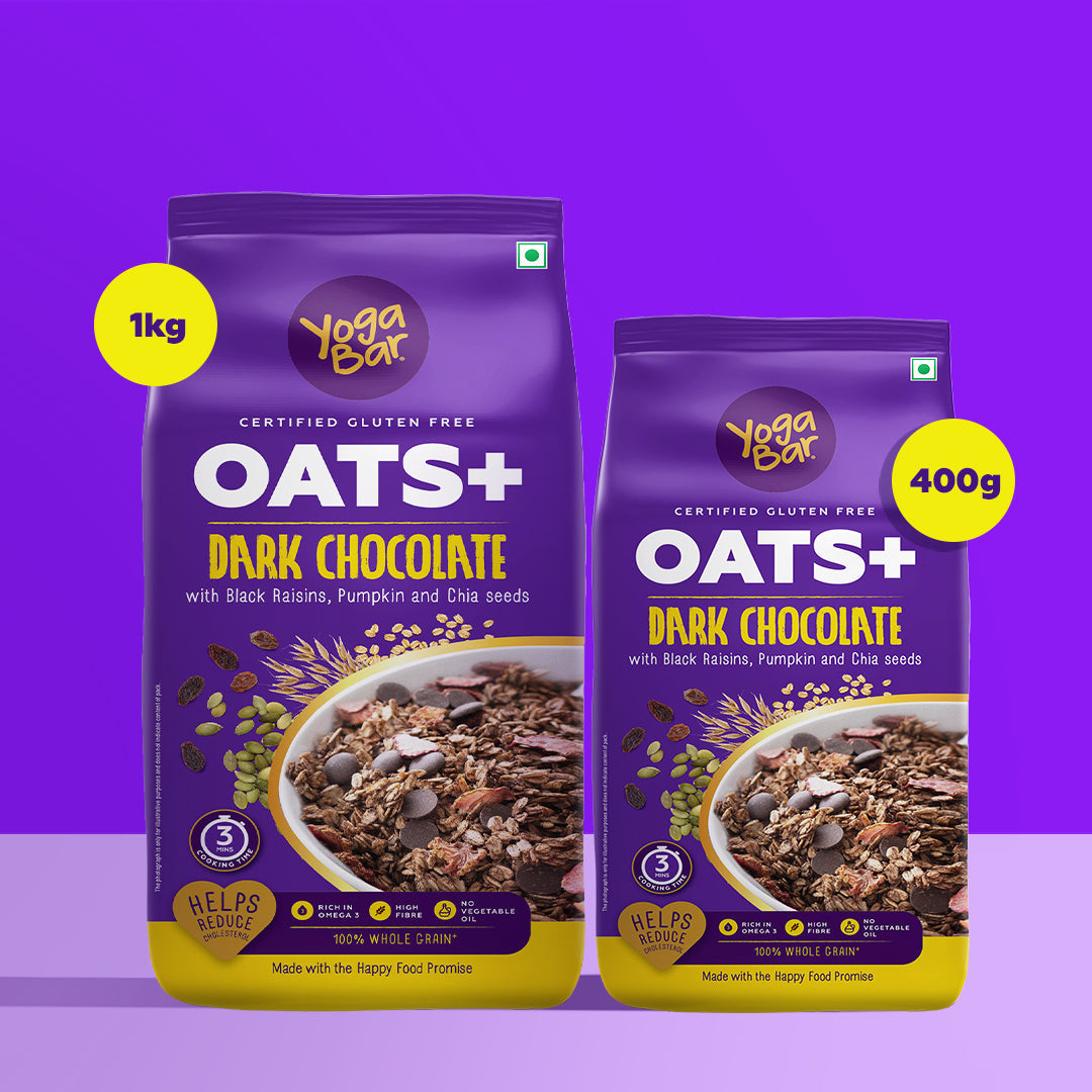 Combo of Dark Chocolate Oats, 1kg + 400g