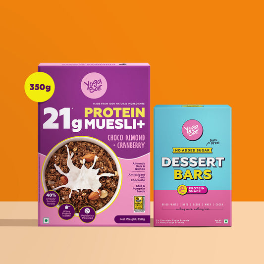 Protein muesli + Assorted dessert bars