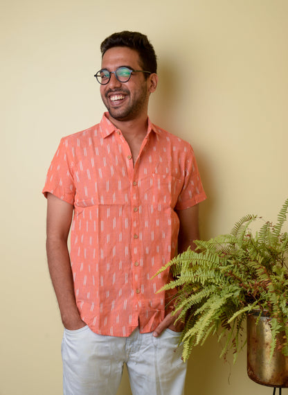 Peach Ikat Unisex Shirt