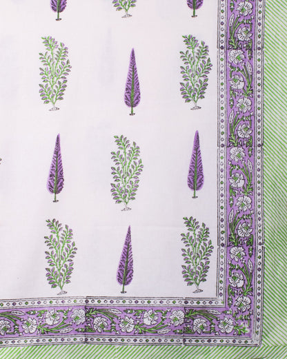 Phool Patti Block Print Bedsheet