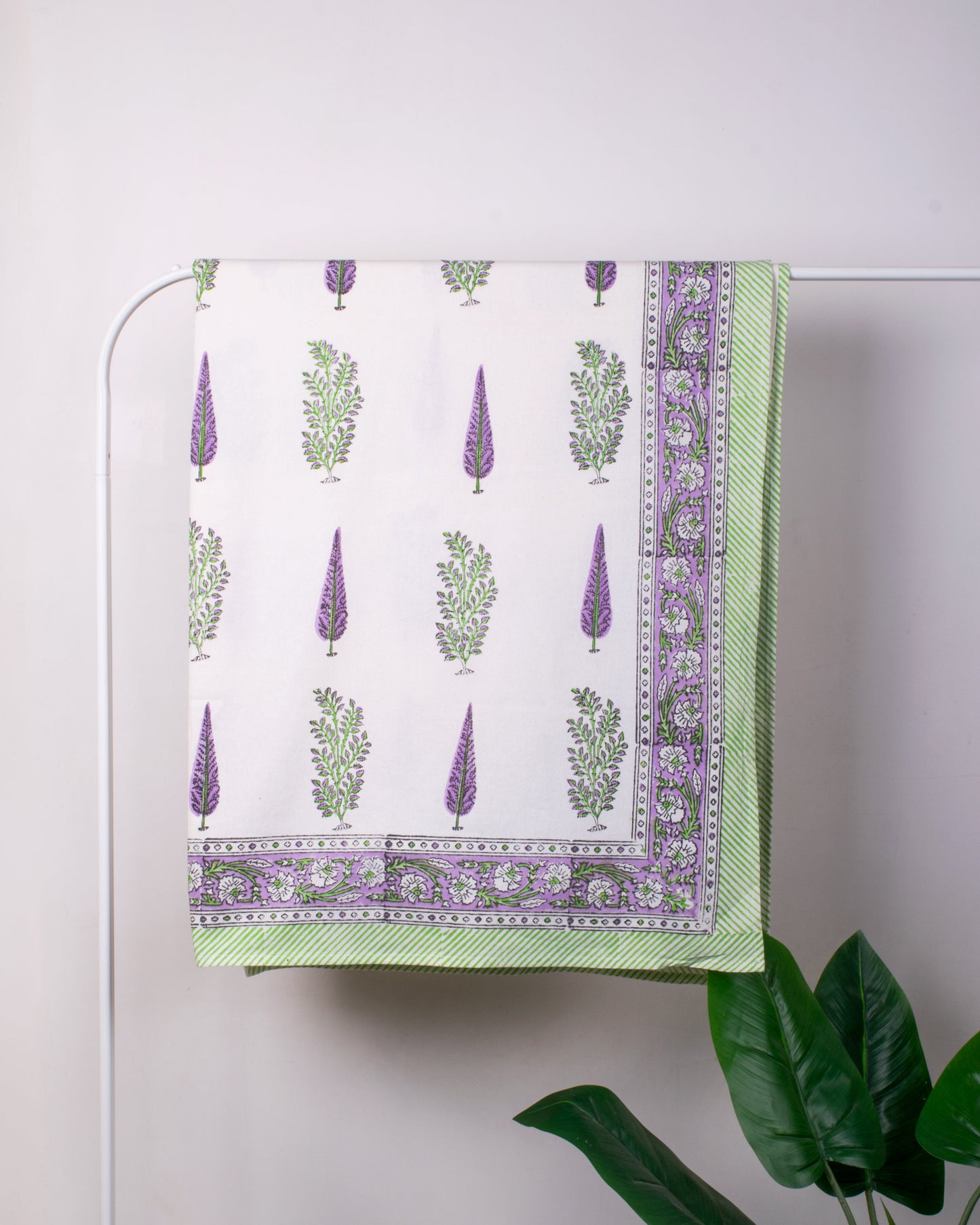 Phool Patti Block Print Bedsheet